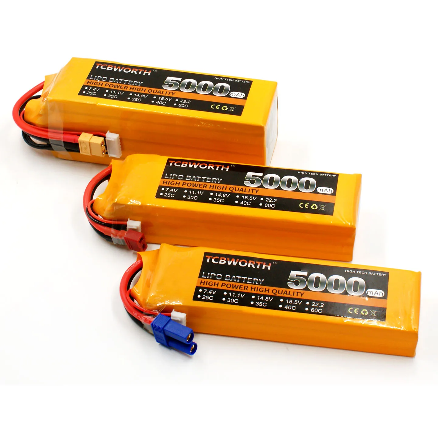 7.4V Battery 2S 1300 2200 3800 5000 6000mAh 25C 35C 60C RC Toy LiPo Battery 2S For RC Airplane Quadrotor Boat Aircraft Car