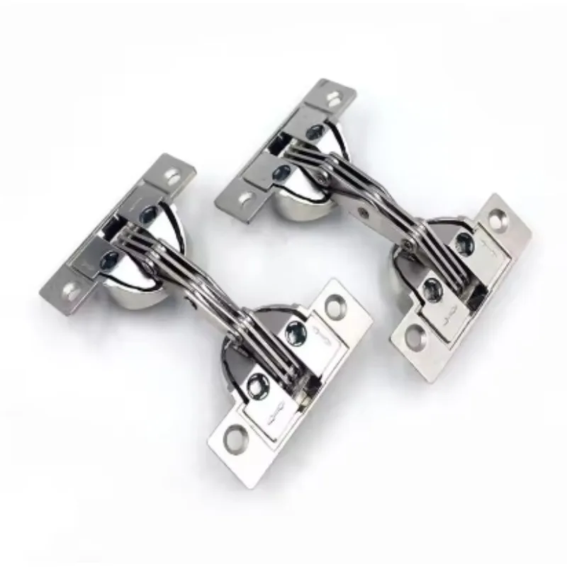 Zinc alloy Door 125 degrees oblique side door angle 45 stitching hidden hinge furniture hinges x2