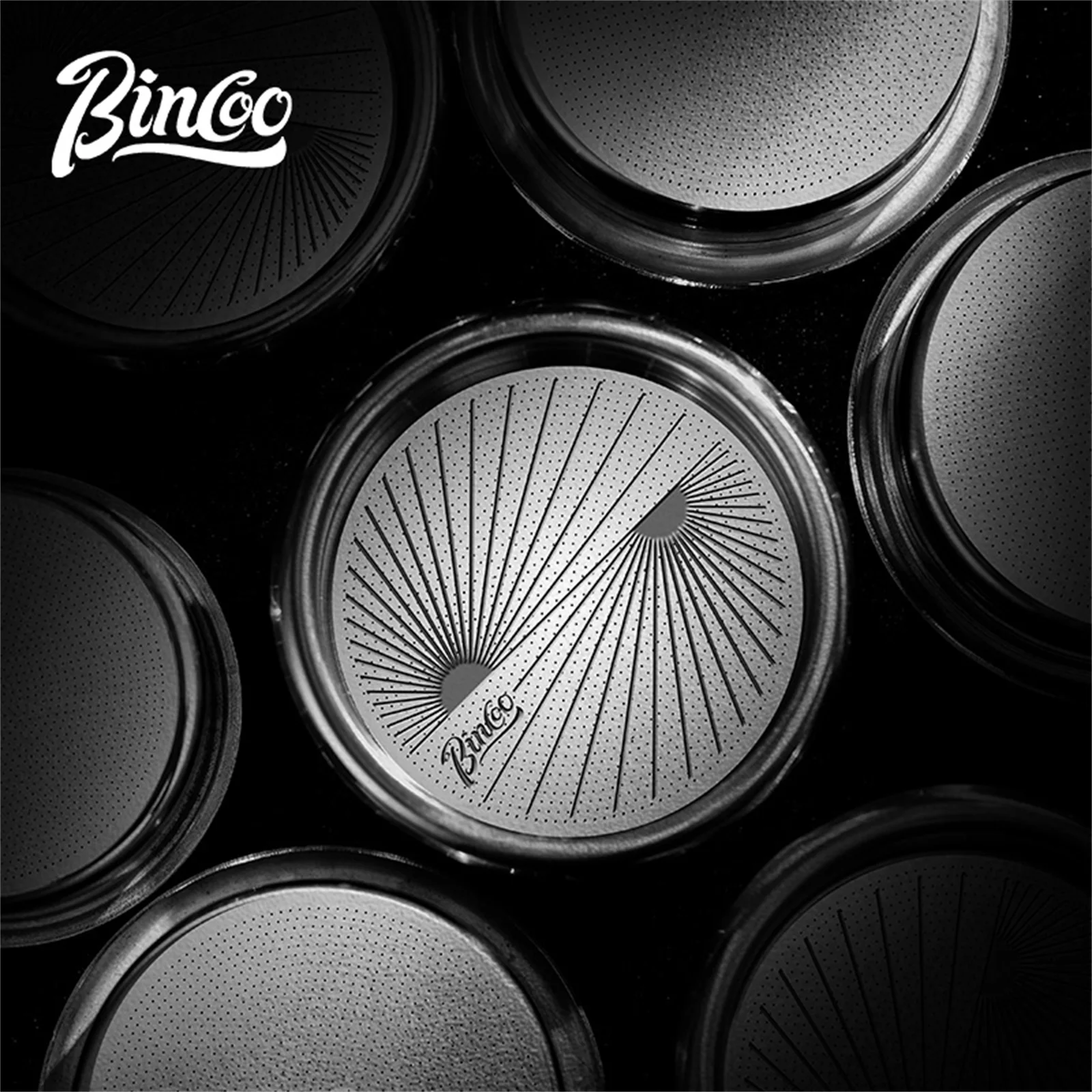 Bincoo 51mm/58.5 Espresso Filter Basket Concentric Holes Design 1801 Precision Holes 304 Stainless Steel One-Piece Construction