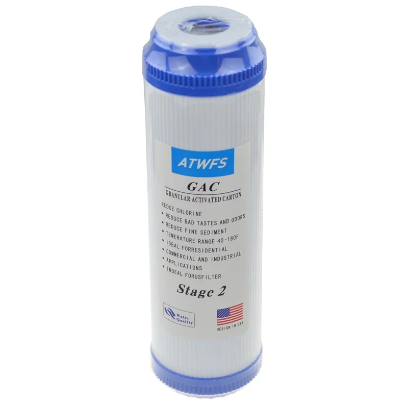10-Inch Water Purifier Filter UDF Granular Activated Carbon Filter+PP Cotton Filter+CTO Compressed Carbon Water Purification image 6