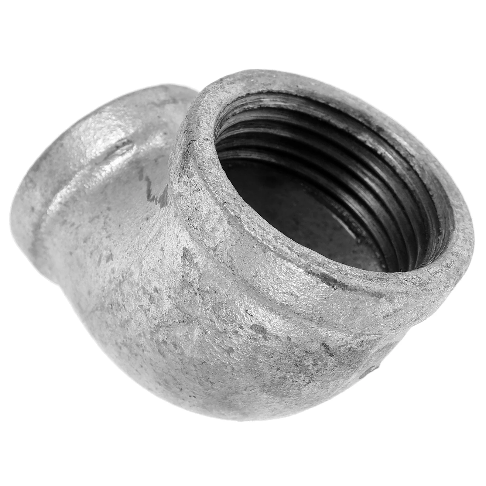 

Iron Elbow Connector 1 Inch to 3 4 Inch Pipe Fitting Durable Rusty Finish for Industrial Furniture Greenhouse Shed