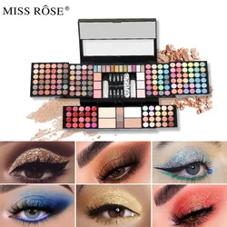 120 Colors Professional Makeup Box Full Kit Set Eyeshadow Palette Lip Gloss Highlighter Brush for Girl Women Gift Set Cosmetic