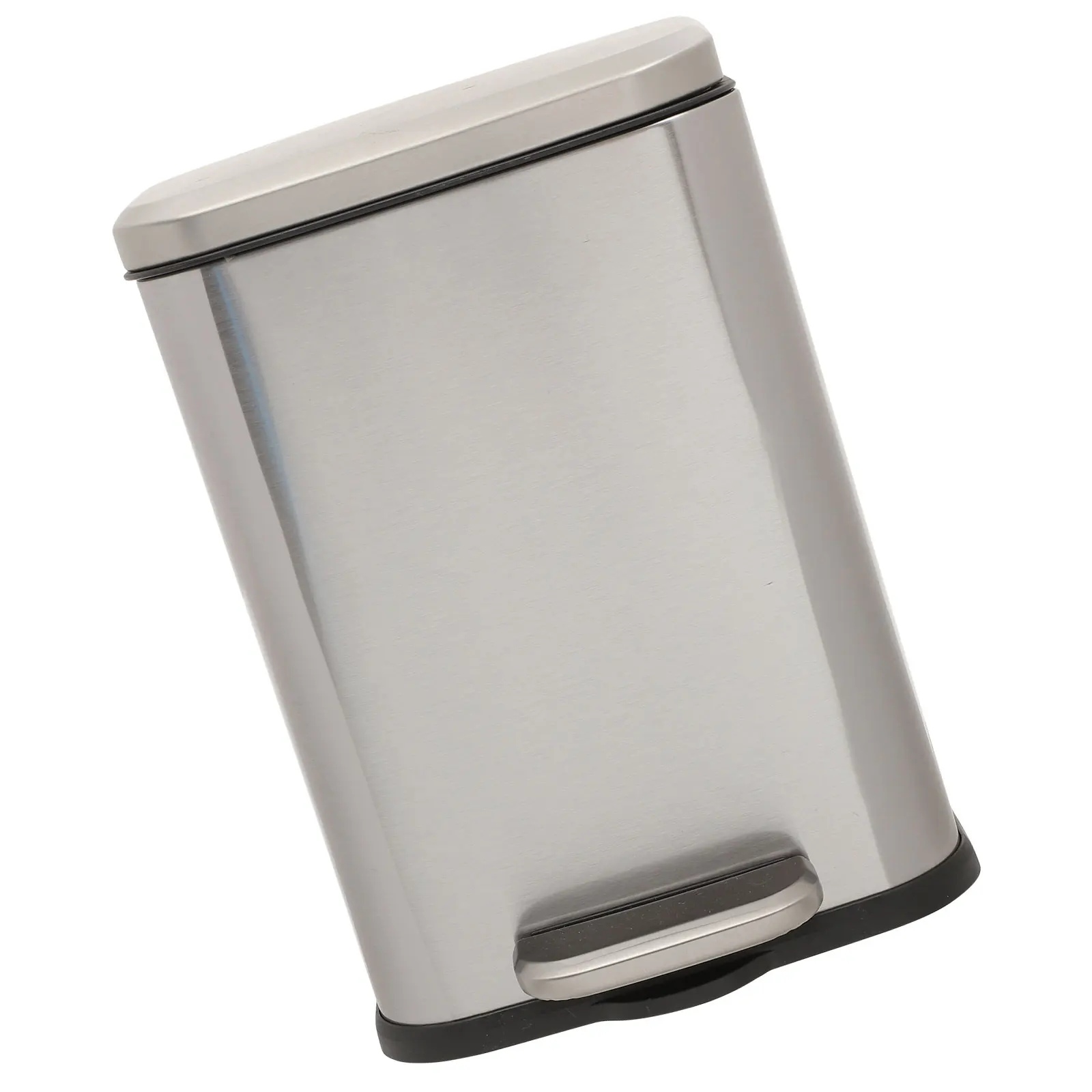 

Pedal Trash Can with Foot Cans Stainless Steel Garbage Kitchen Mini Containers for Home
