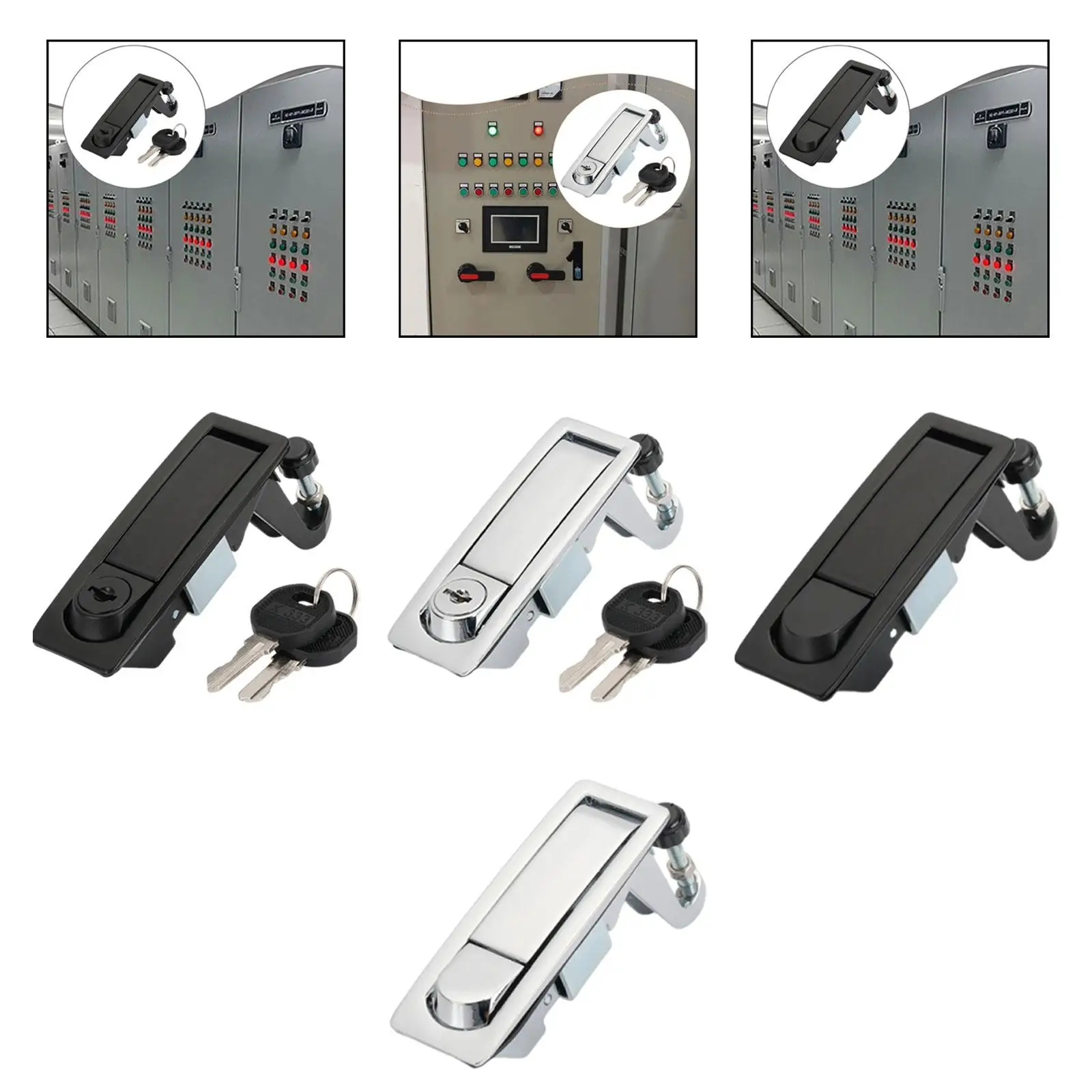 Compression Latch Lock Durable Zinc Alloy Trigger Latch Bolt for Machinery Cabinets Power Box