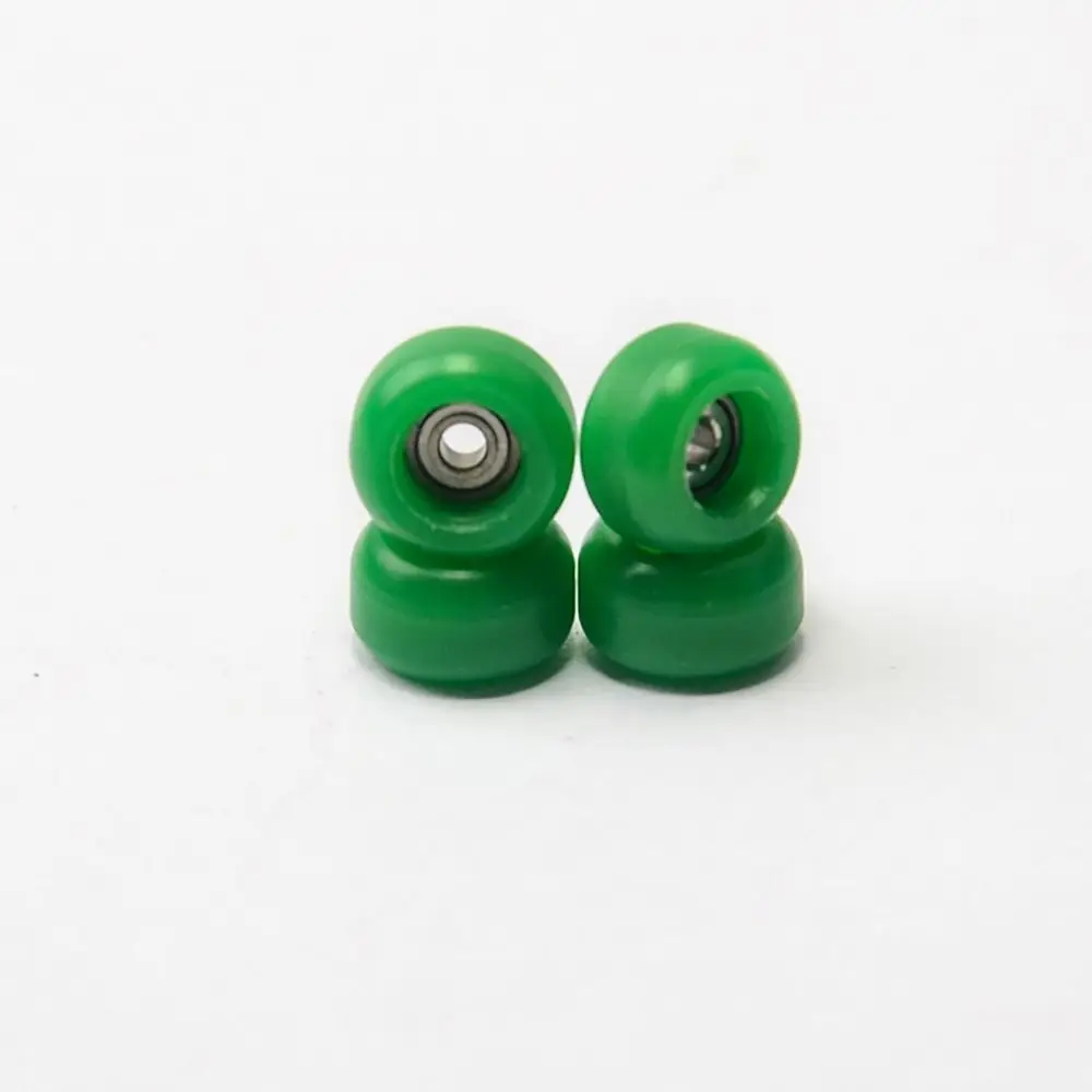 

4 шт. прочные профессиональные подшипниковые колеса из искусственной кожи, металлические мини-колеса для грифа с ЧПУ, уретановые аксессуары для скейтборда