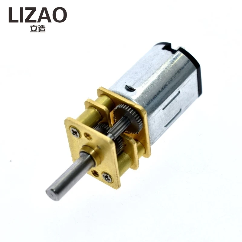 LIZAO DC 6V 200RPM N20 Mini Metal Gear Motor, 3mm Shaft Gearwheel Drive Motor for Power Tool DIY Model