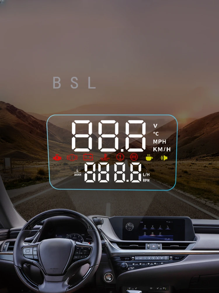 For Lexus ES 300h XV60 XZ10 2013-2020 2023 Car Head Up Display HUD Electronic Accessories Overspeed Warning