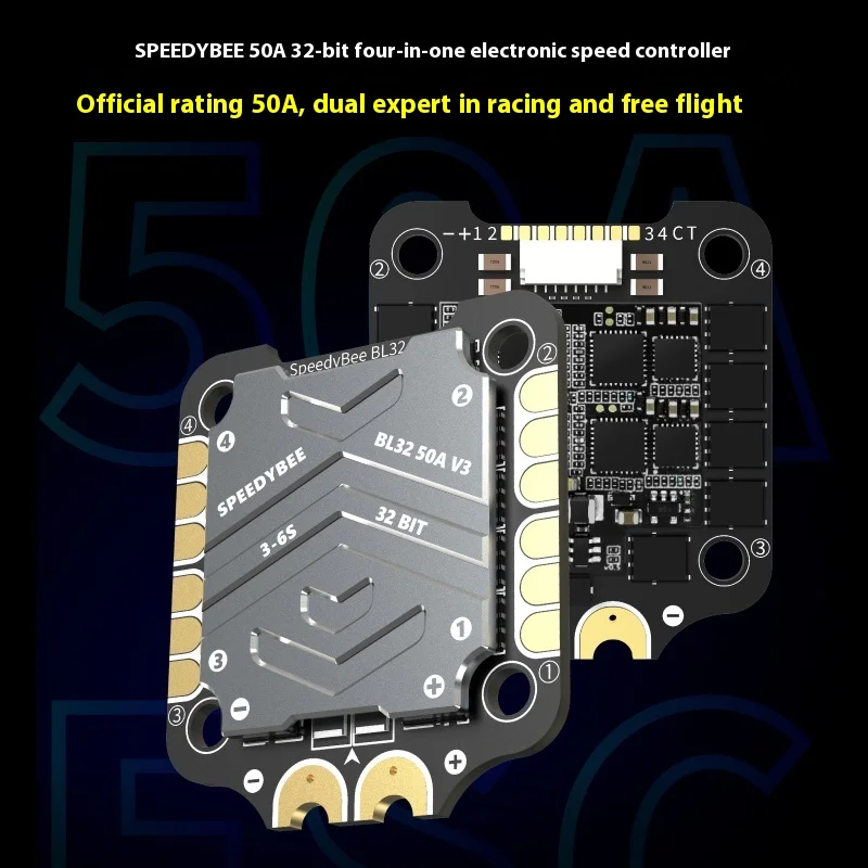 Speedybee F7 Fly Tower V3bl32 50a بلوتوث قابل للتعديل Bec 128kfpv سباق الطائرة بدون طيار تحكم مناسبة للتحكم في الطيران F722