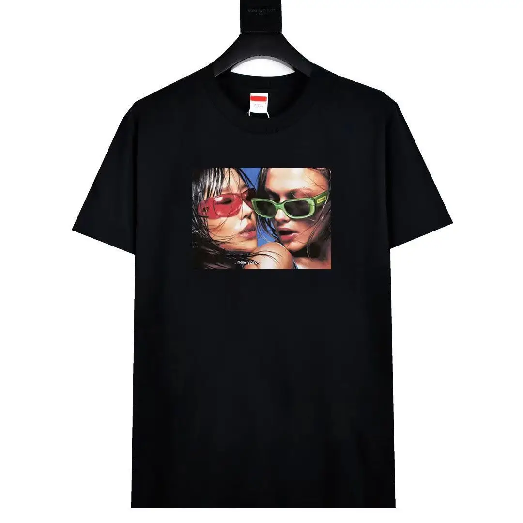 2026 New Classic Print Men's and Women's Fashion Comfortable Short-Sleeved T-Shirt - Street American Style