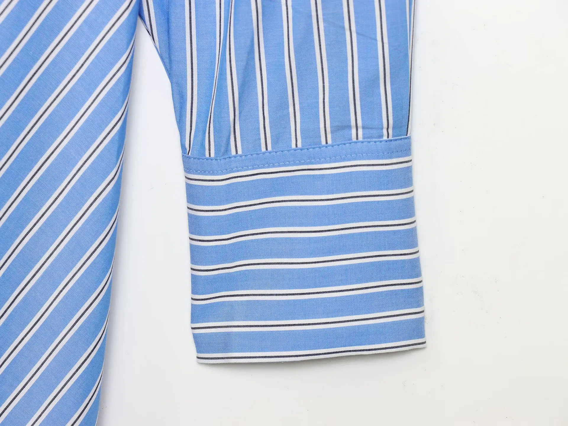 Vestido Versátil y Elegante para Mujer, Estilo Camisa a Rayas, Falda Larga Informal, Cuello de Solapa, Cierre de Botón, con Lazo