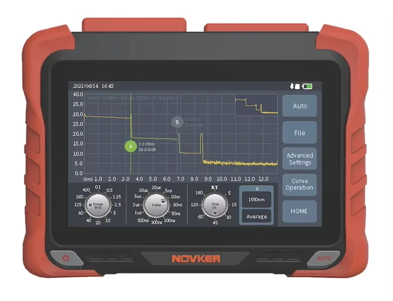 [100% New] Fiber PON OTDR, High Dynamic Range, 1310/1550/1625nm, 38/36/36dB, Multifunctions, Multi-languages