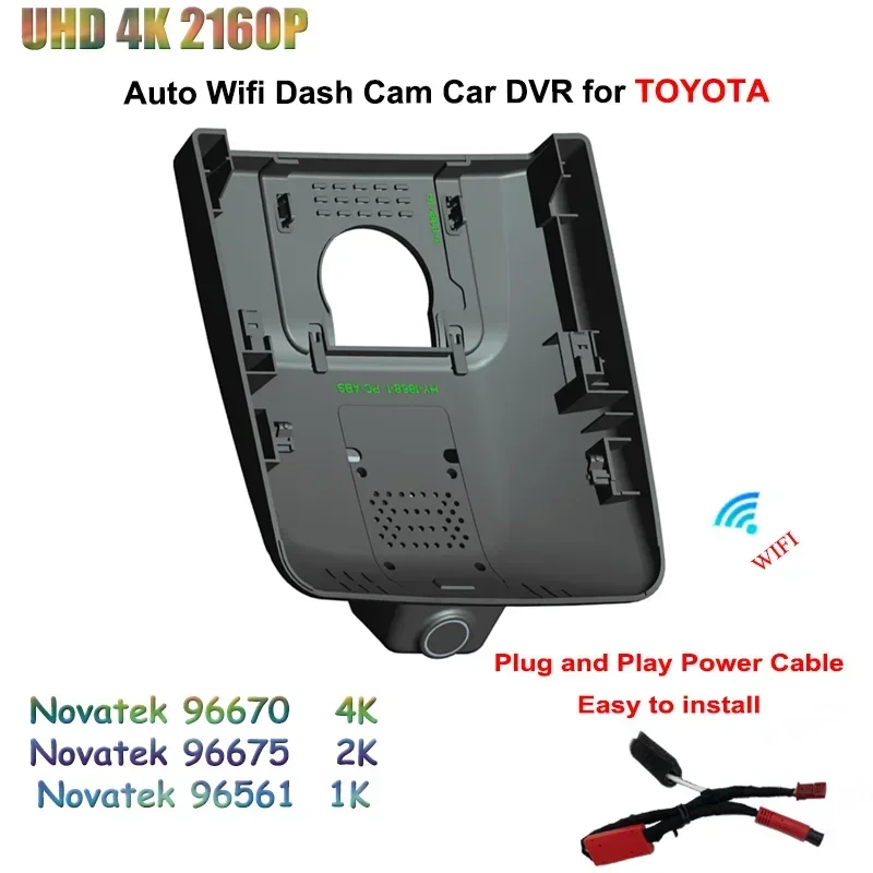 

UHD 2160P 4K Car DVR 24H Dash Cam For TOYOTA Levin Cross 2023 High quality Dedicated Video Recorder 2K WIFI Driving Recorder