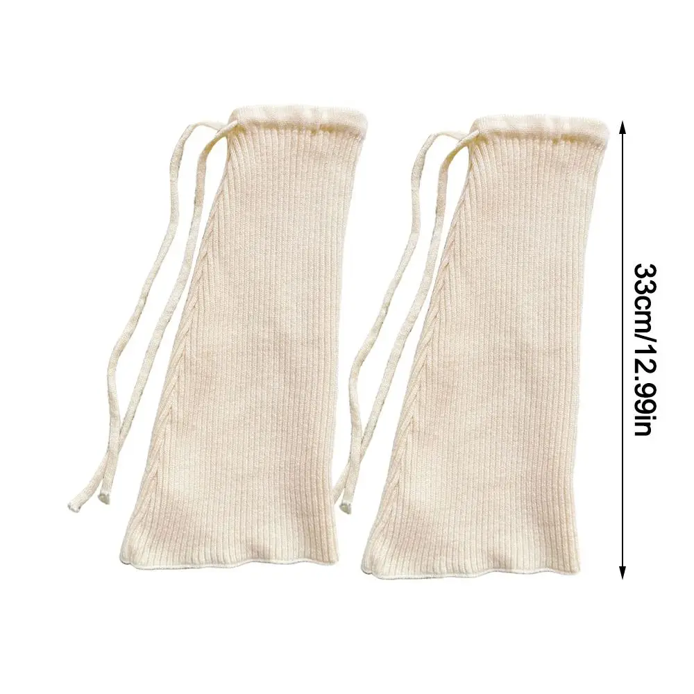New Solid Color Leg Covers Straps Design Warm Foot Cover Knitted Socks