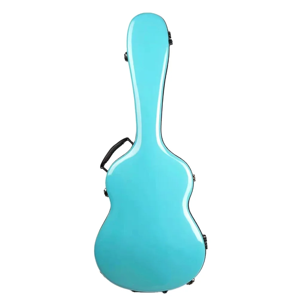 Fiberglass Hard Shell Guitar Case Custom Logo Supported Musical Instrument Protective Carry Storage Box