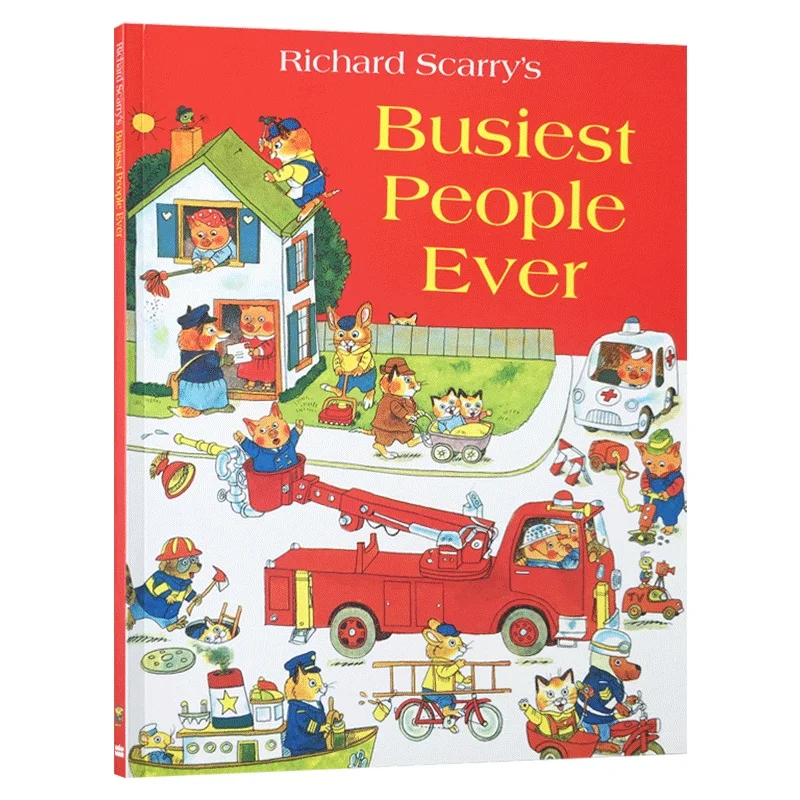 

Busiest People Ever, Richard Scarry, Children's books aged 3 4 5 6, English picture books, 9780007546367