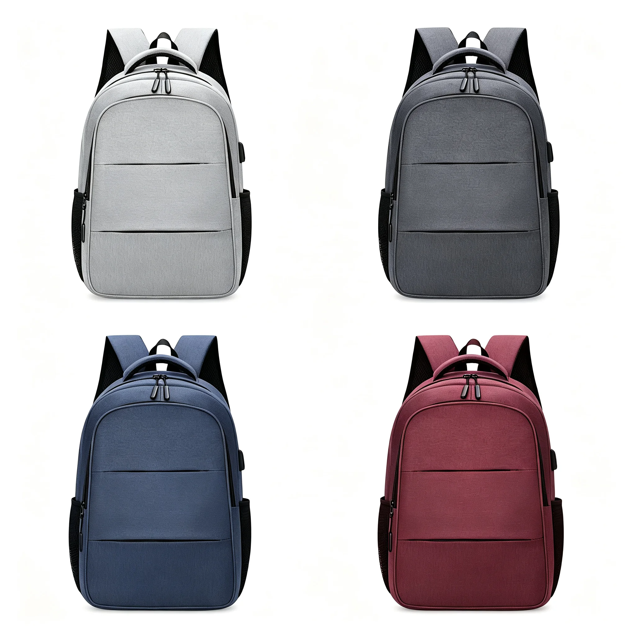 New Fashion Men Women Backpack USB Charging Interface Large Capacity Laptop Rucksack Multi Compartment Travel Bag School Bag