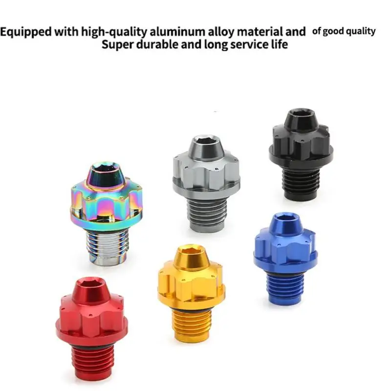 Motorcycle Modification With Aluminum Alloy Gear Screws Suitable For NMAX155 Engine Oil Screws, Durable And Waterproof