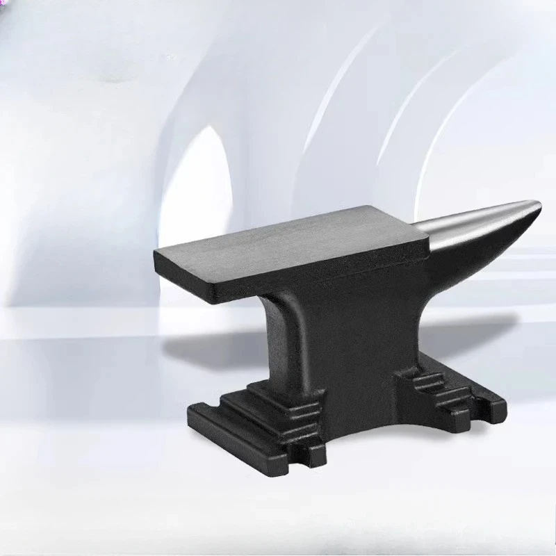 Cast Iron Anvil  Single Horn Anvil High Hardness Rugged Round Horn Anvil Blacksmith For Bending Shaping