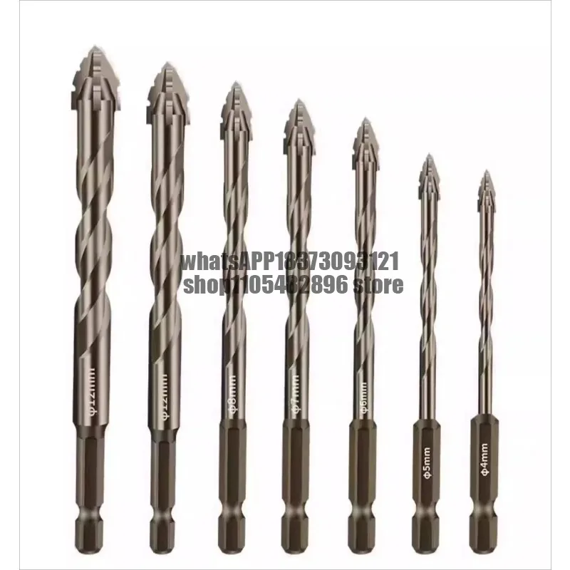 Germany upgrades four-edged sawtooth eccentric drill bit, ceramic tile concrete punching drill bit, tungsten steel high hardness