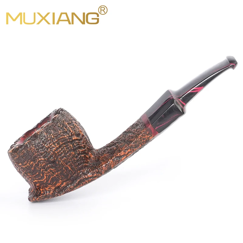 

Плоская труба Тютюновая трубка из бриара ручной работы Труба для пескоструйной обработки Труба для фристайла Труба из камберландского цвета, подарок на день отца Без фильтра