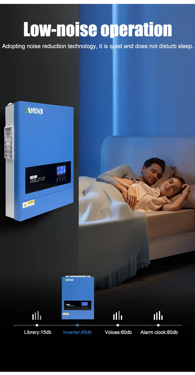 ANENJI 6,2 kW Hybrid-Wechselrichter 48 V 220 V reine Sinuswelle On Off Grid 120 A MPPT-Laderegler PV-Eingang 500 V WIFI für Solarpanel – Detail 12