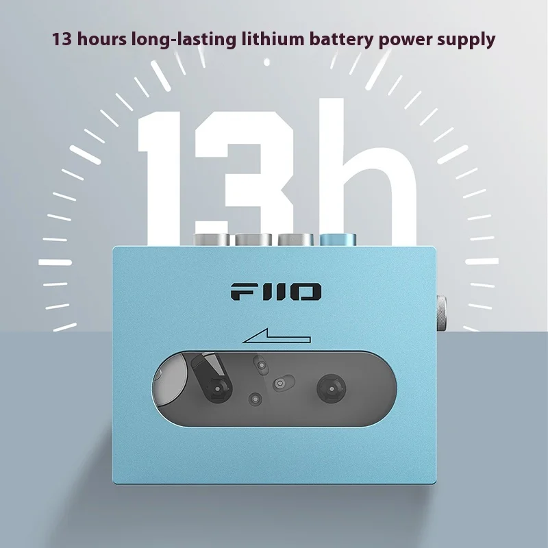 

FiiO CP13 Portable Stereo Cassette Music Player Dual-Mode 4.2V Power Mp3 Player Supply Walkman 13 hours 1800 mAh Battery Life Pk