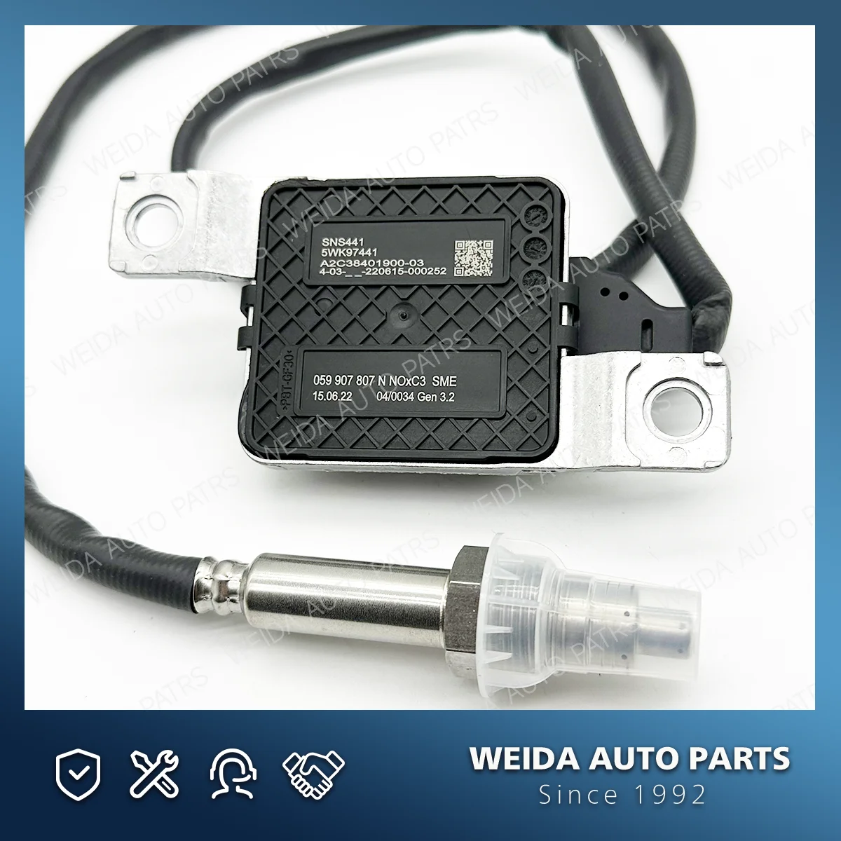 Nitrogen Oxide Sensor Nox Sensor 059907807N For VW TOUAREG 7P5 7P6 3.0 V6 TDI 2010-2018 SNS441 5WK97441 059907807P