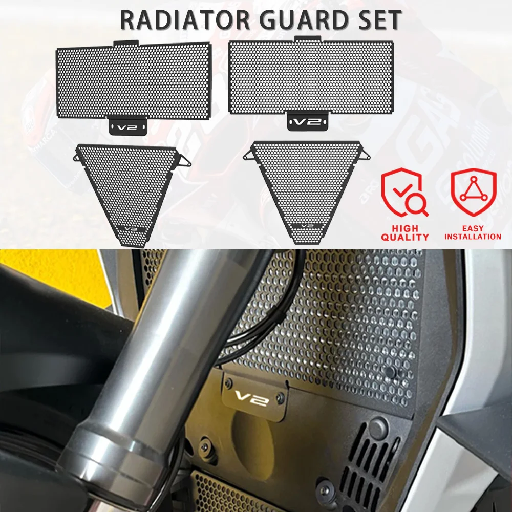 

Защита радиатора для Ducati V2 2022 2023, верхняя нижняя защита радиатора мотоцикла, решетка, защита с масляным охлаждением