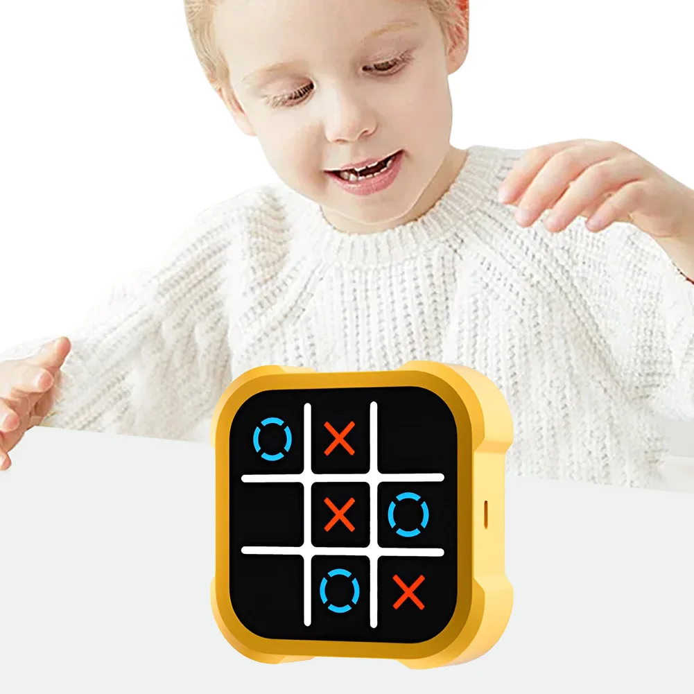 3-in-1 TIC-TAC-TOE BOLT Chess Puzzle Toys for Educational and Memory Growth Handheld Puzzle Game Console for Kids and Adults