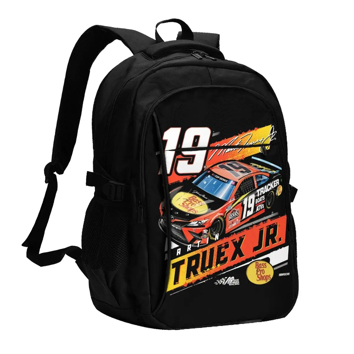 

Martin Truex Jr 19 Travel Laptop Backpack, Business Water Resistant Backpack with USB Charging Port, College Bag for Men & Women