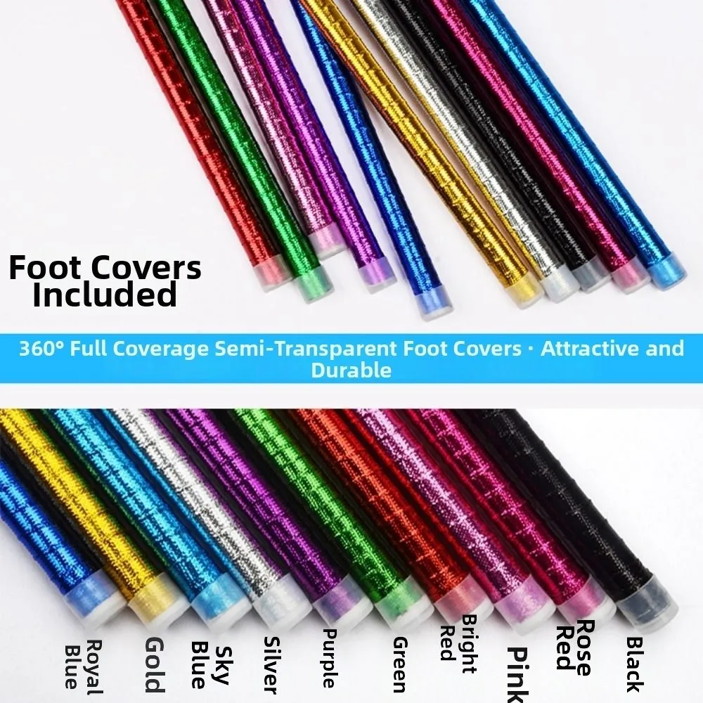 60cm Adult Children's Laser Dance Cane 10 Colors Diameter 1.6cm Belly Dance Performance Stick Jazz Dance Props