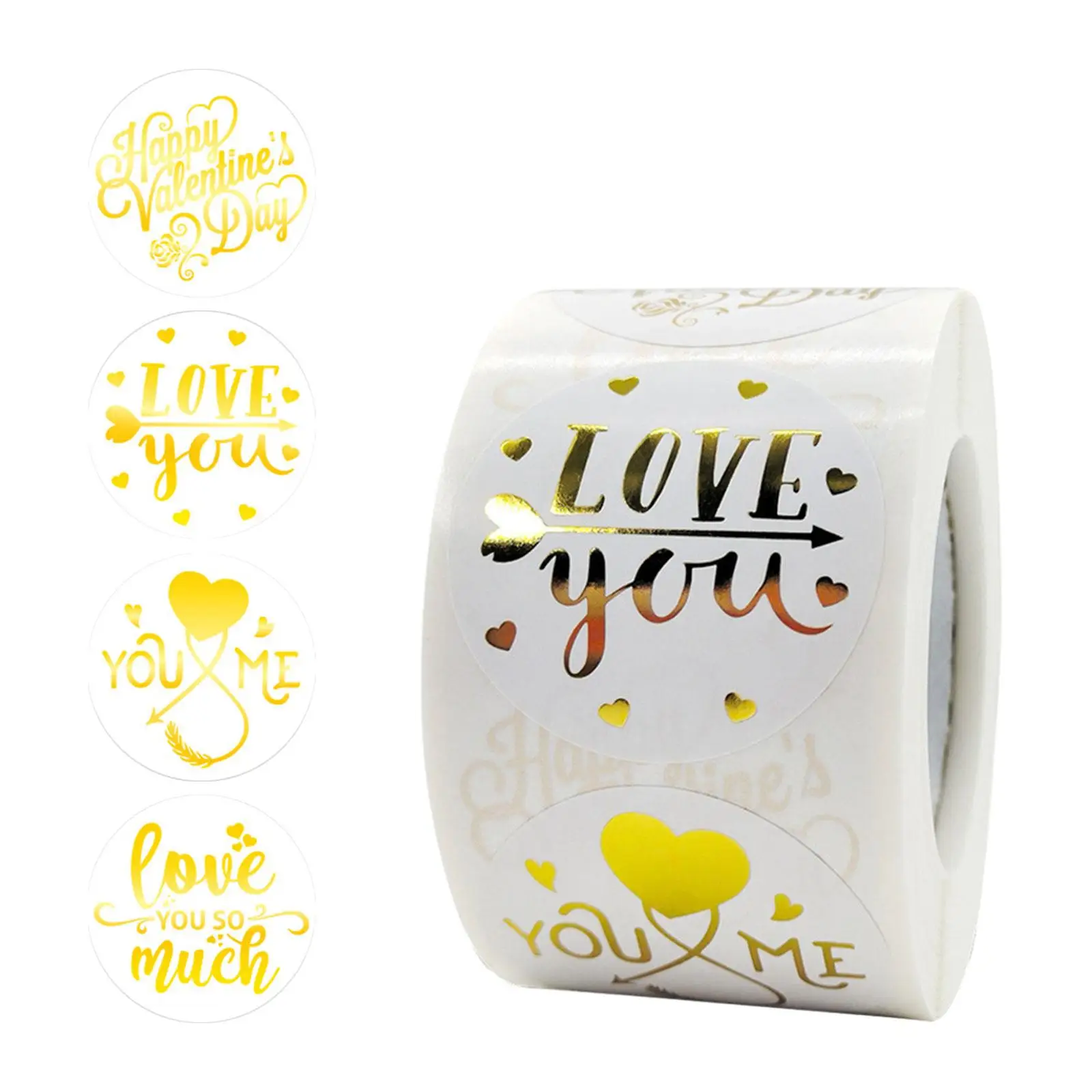 500Pcs Romantic Valentines Day Stickers for Box Envelopes Boxes Wedding