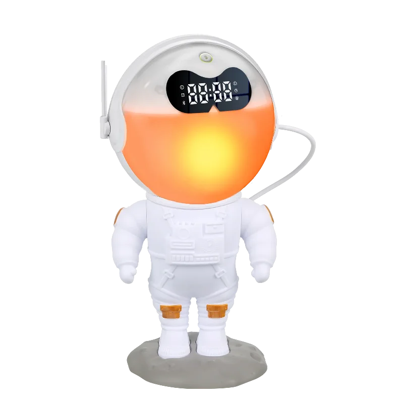 Astronaut Wake-Up Light Alarm Clock with Sunrise/Sunset Simulation Dual Alarm Night Light 7-Color Nature Sounds Snooze