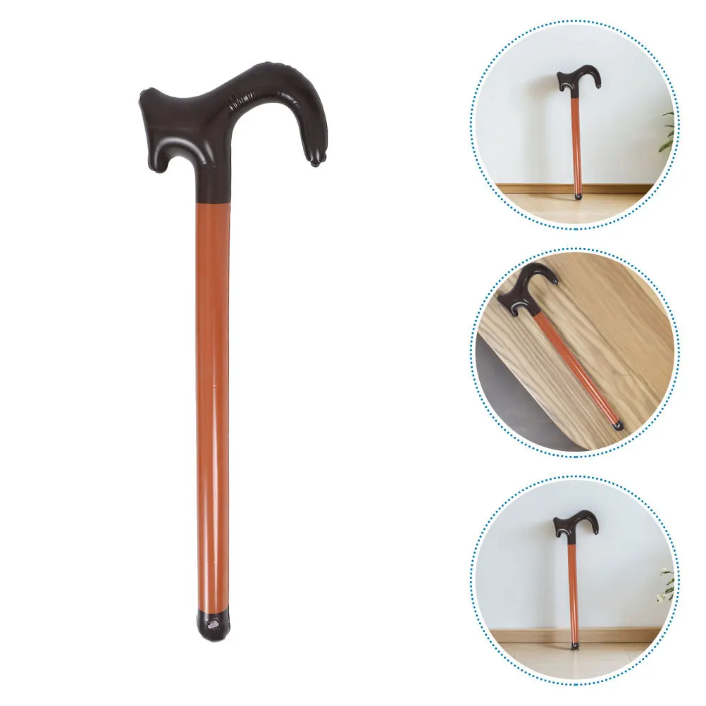 

3Pcs Inflatable Halloween Cane Blow Up Walking Stick Props Funny Senior Costume Accessories Party Decorations Walking Stick Cane