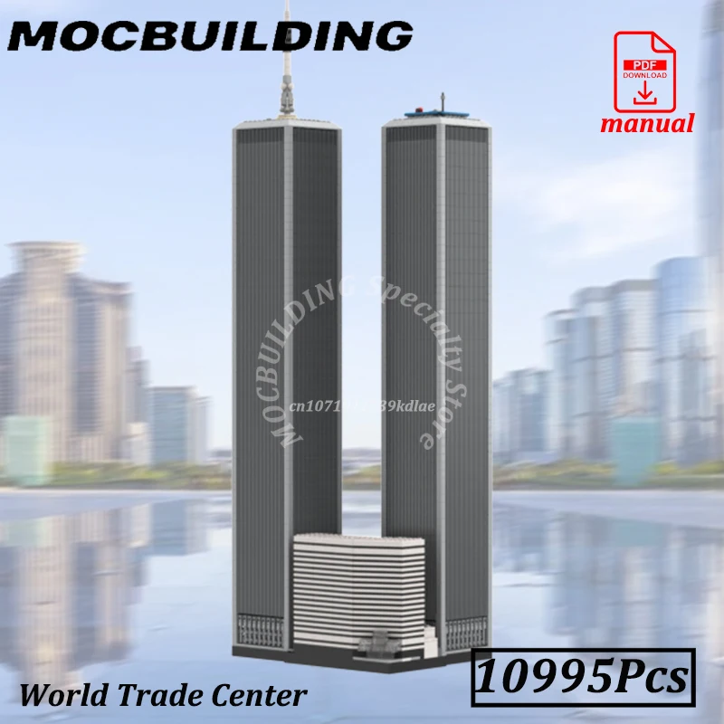 

10995Pcs World Trade Center Model MOC Building Blocks Architecture Skyscraper Creative Assembly Construction Gift for Boys Girls