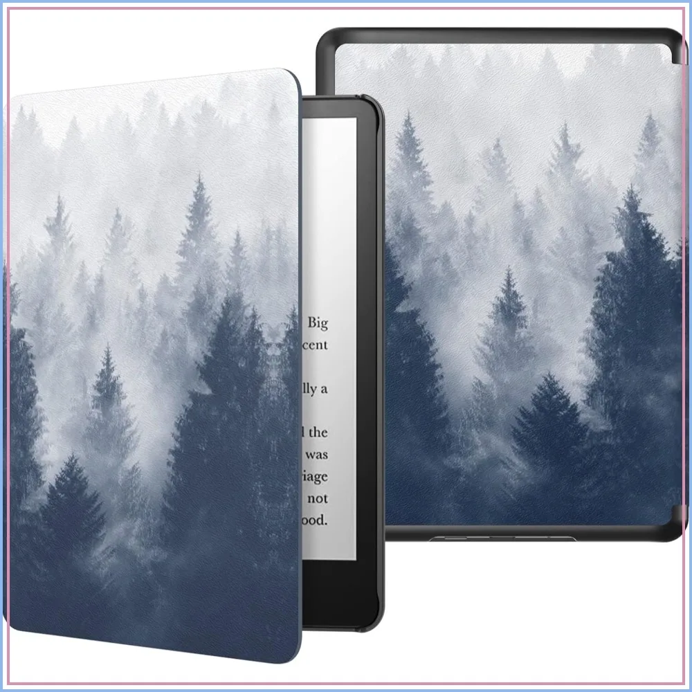 

Case for 6.8" Kindle Paperwhite 11th Gen & Signature Edition, Light Shell Cover with Auto Wake/Sleep, Gray Forest