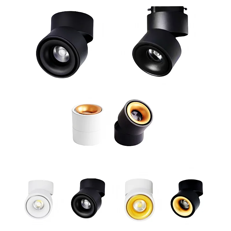 

Surface mounted LED tube light track light COB spotlight 10W12W15W18W dimmable LED light AC110-240V living room indoor lighting