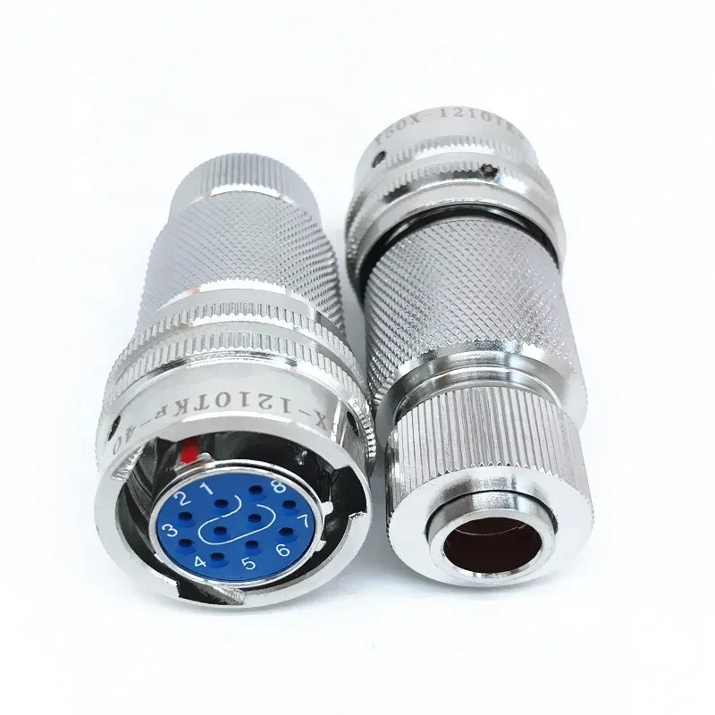 10-core stainless Y50X-1210 TJF ZK10 sealed waterproof plug and socket waterproof electrical wire connector