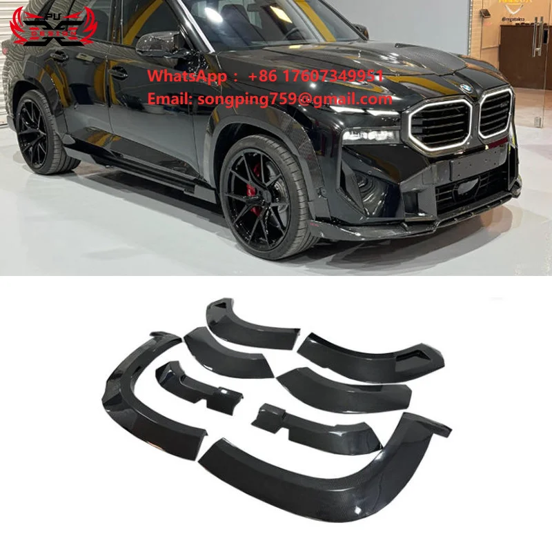 Auto Accessories Parts Dry Carbon Fiber Wheel Eyebrow Back Rear Wheel Eyebrow for BMW XM G09 RNG Style Body Kit Tail