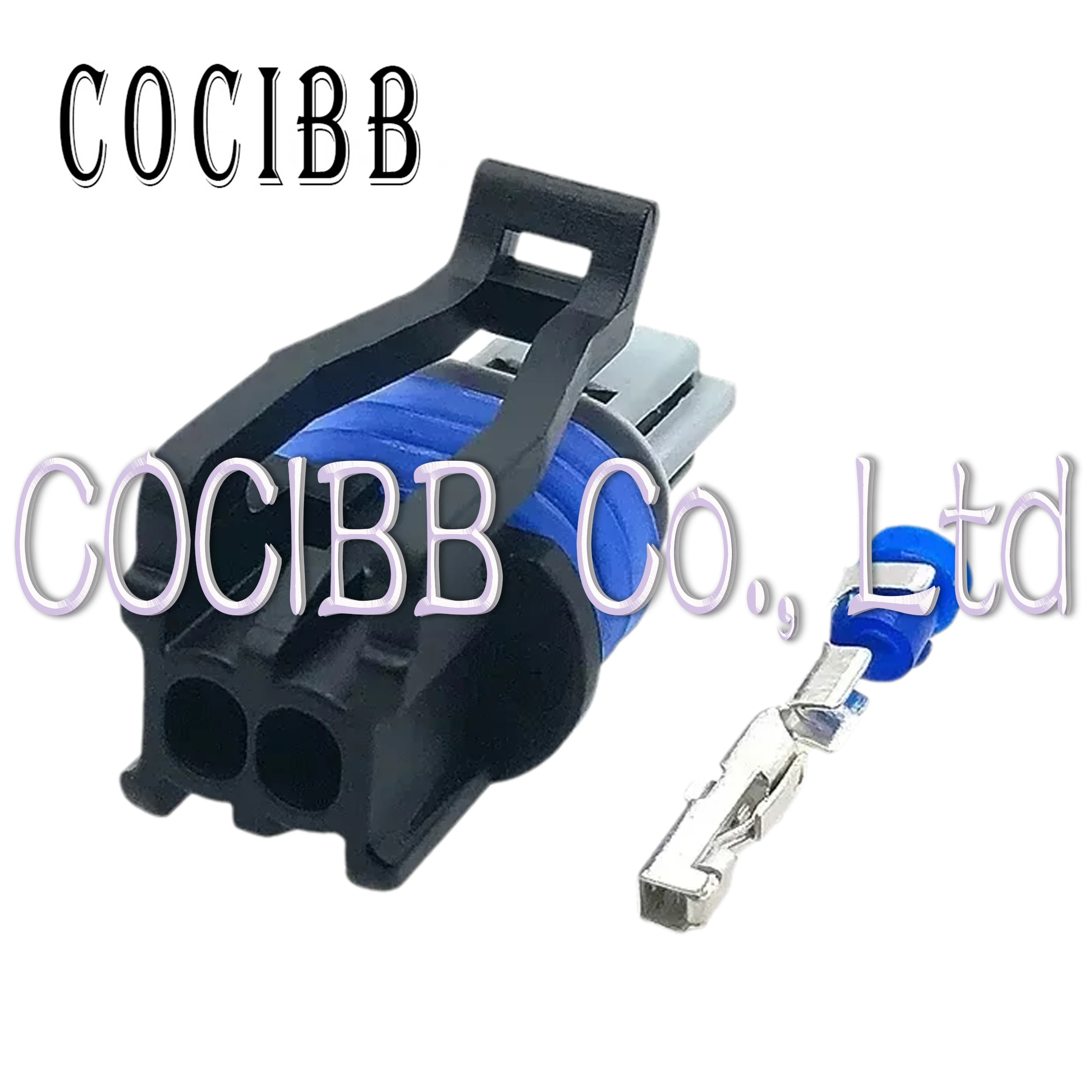 

1 Set 2 Pin Wire Harness Waterproof Connector Auto Female Socket Plug For IAT AEM 15449027