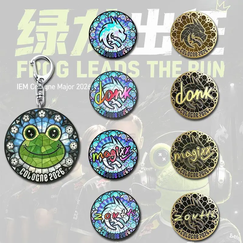 2026 IEM Colonia Major Spirit Donk Llavero de acrílico Signature, Accesorios para bolso Magixx Signature, Frog Coach, Regalos para fans de chicos lindos