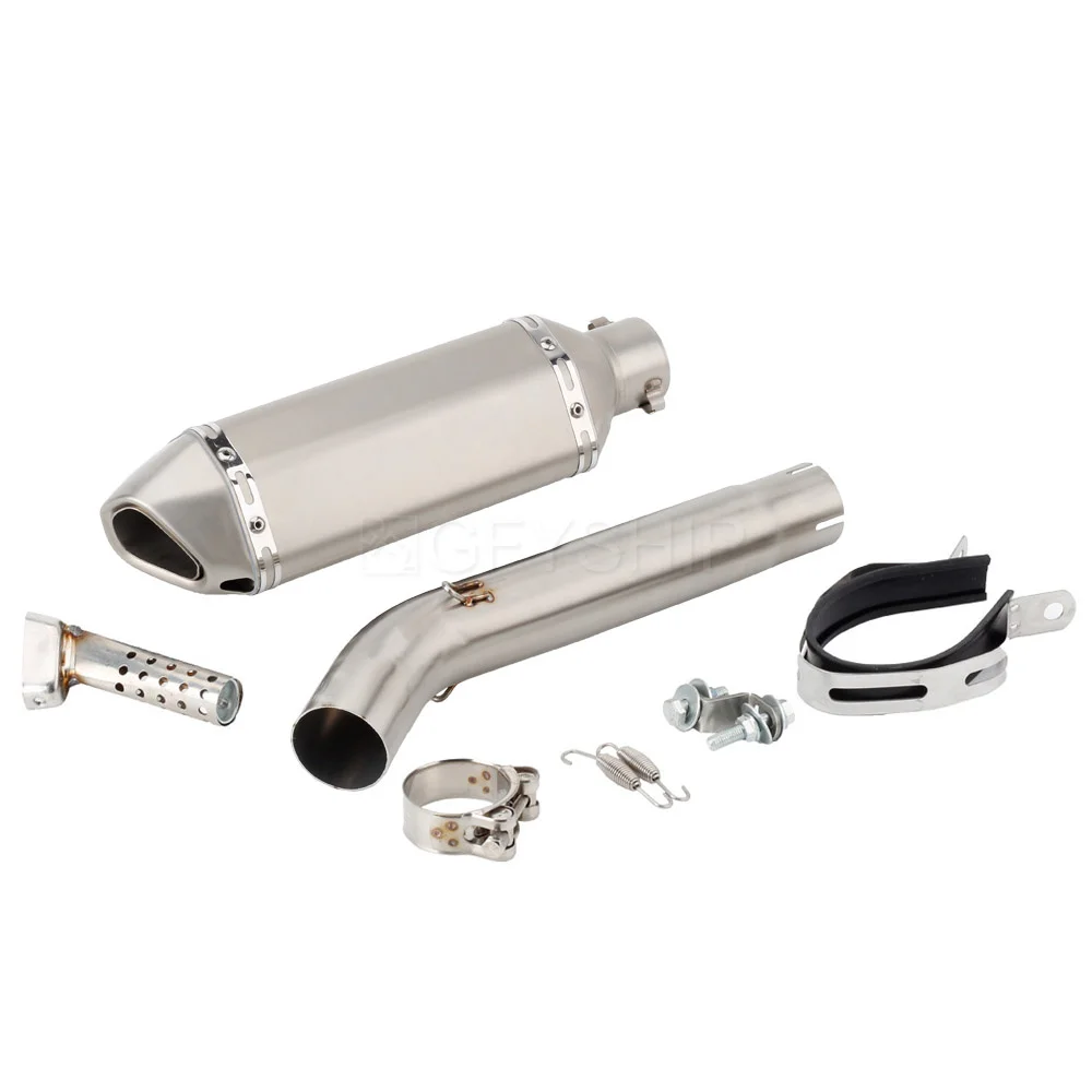 Voor Yamaha Yzf600r Thundercat 1995-2007 Fzr600r Genesis 1994-1996 Escape Slip-On Motorfiets Uitlaatdemper Met Mid Link Pipe