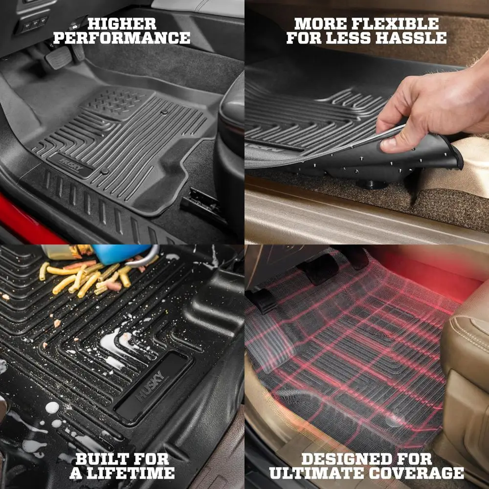 

Коврики Weatherbeater | Подходит для Ford Edge 2015–2024 гг. | Передний и 2-й ряд, 3 шт. Черный — 98781