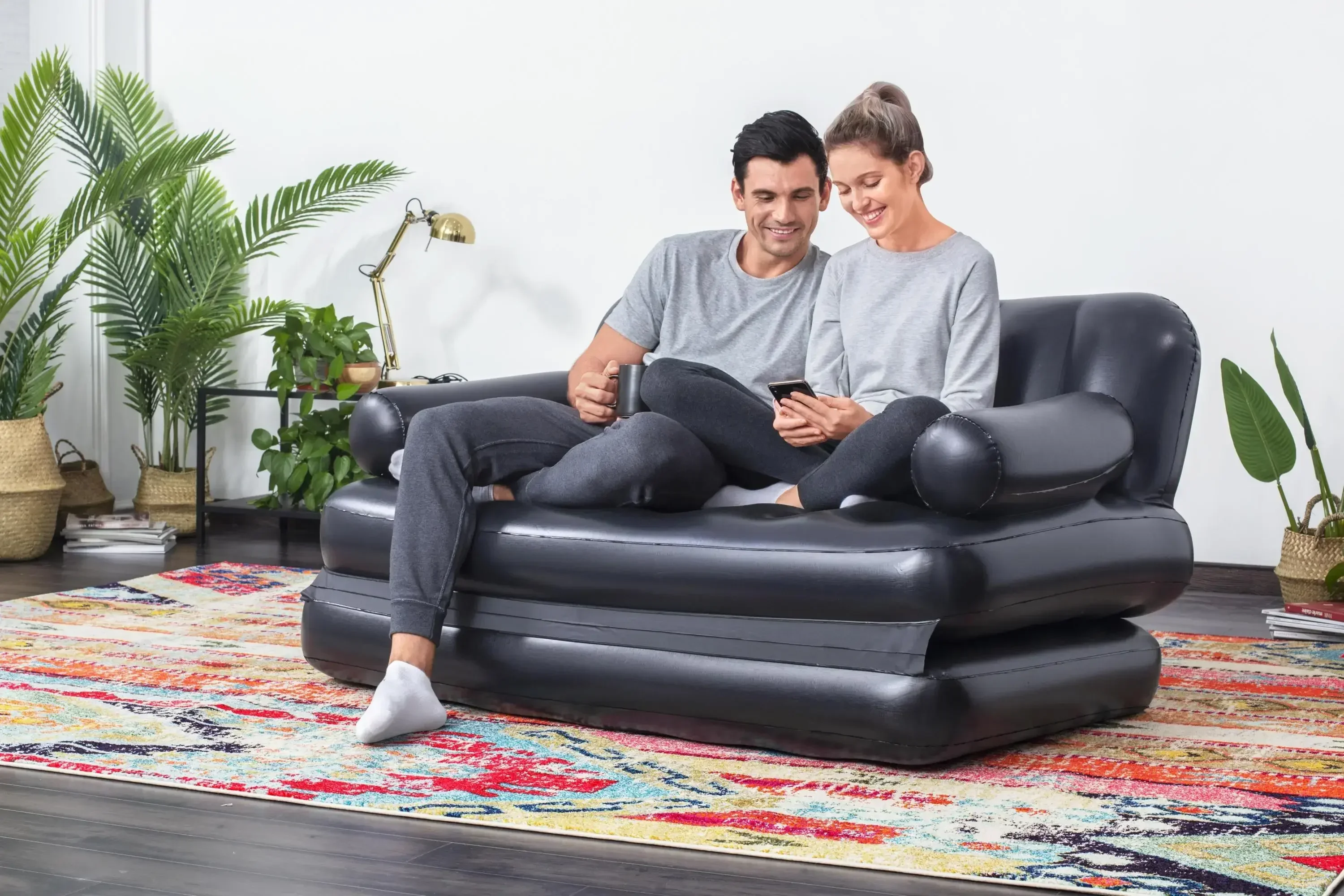 Bestway 75054 Inflatable Double Air Sofa Chair Lounger Air Sofa Bed