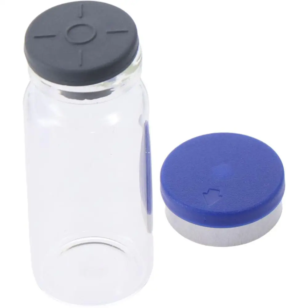 Contenitore riutilizzabile per fiale campione da laboratorio portatile con bottiglia di vetro trasparente da 10 ml per laboratorio da 10 pezzi