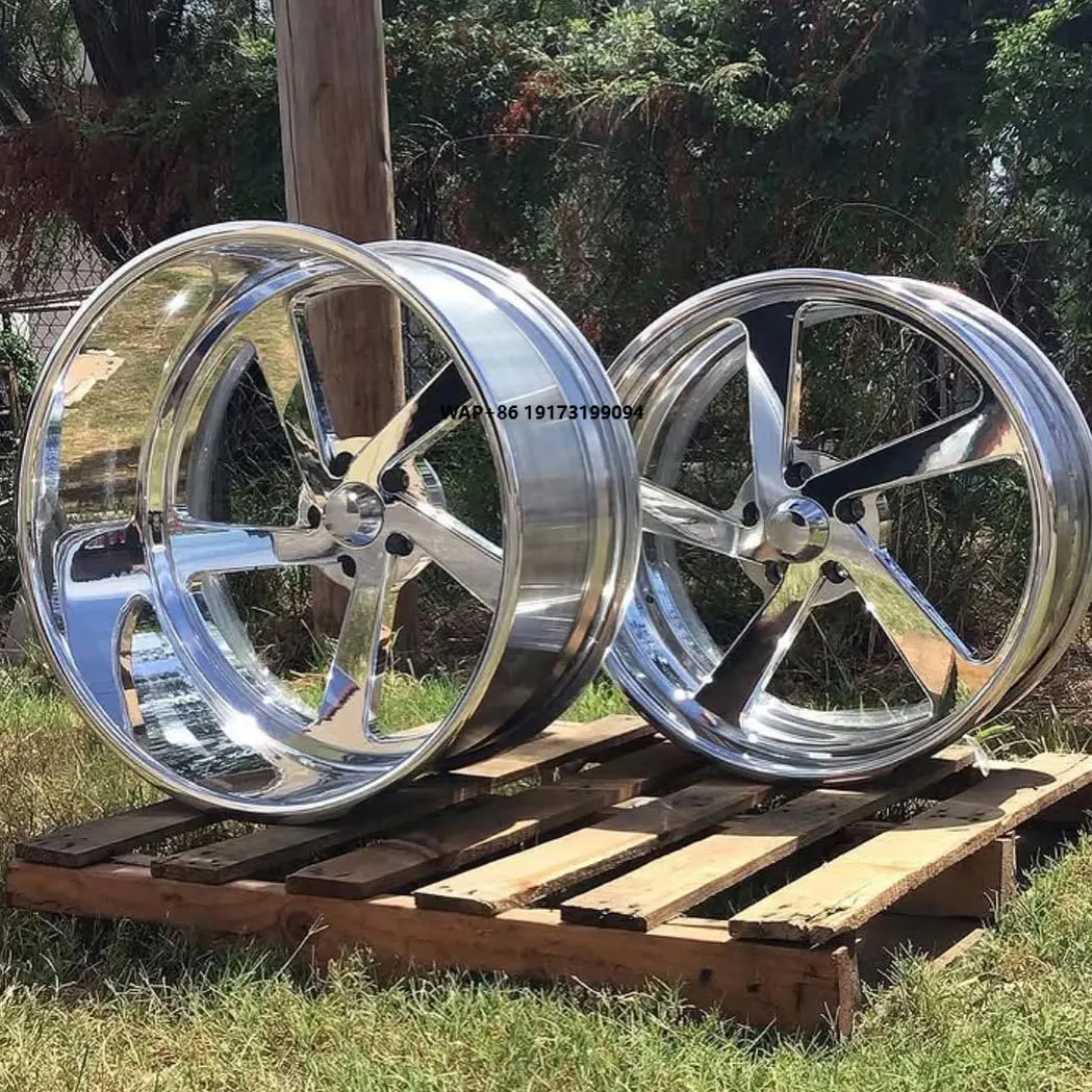 

Hot Sale 18-22 24 26 Inch Forged Custom Wheels Deep Dish Chrome Polish Rims 5x112 5x114.3 Aluminum Alloy for Luxury Cars