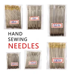 100Pcs/Lot Large Eye Needles Stainless Steel Hand Sewing Pins Home Tools DIY Sewing Crafts Household Sewing Accessories