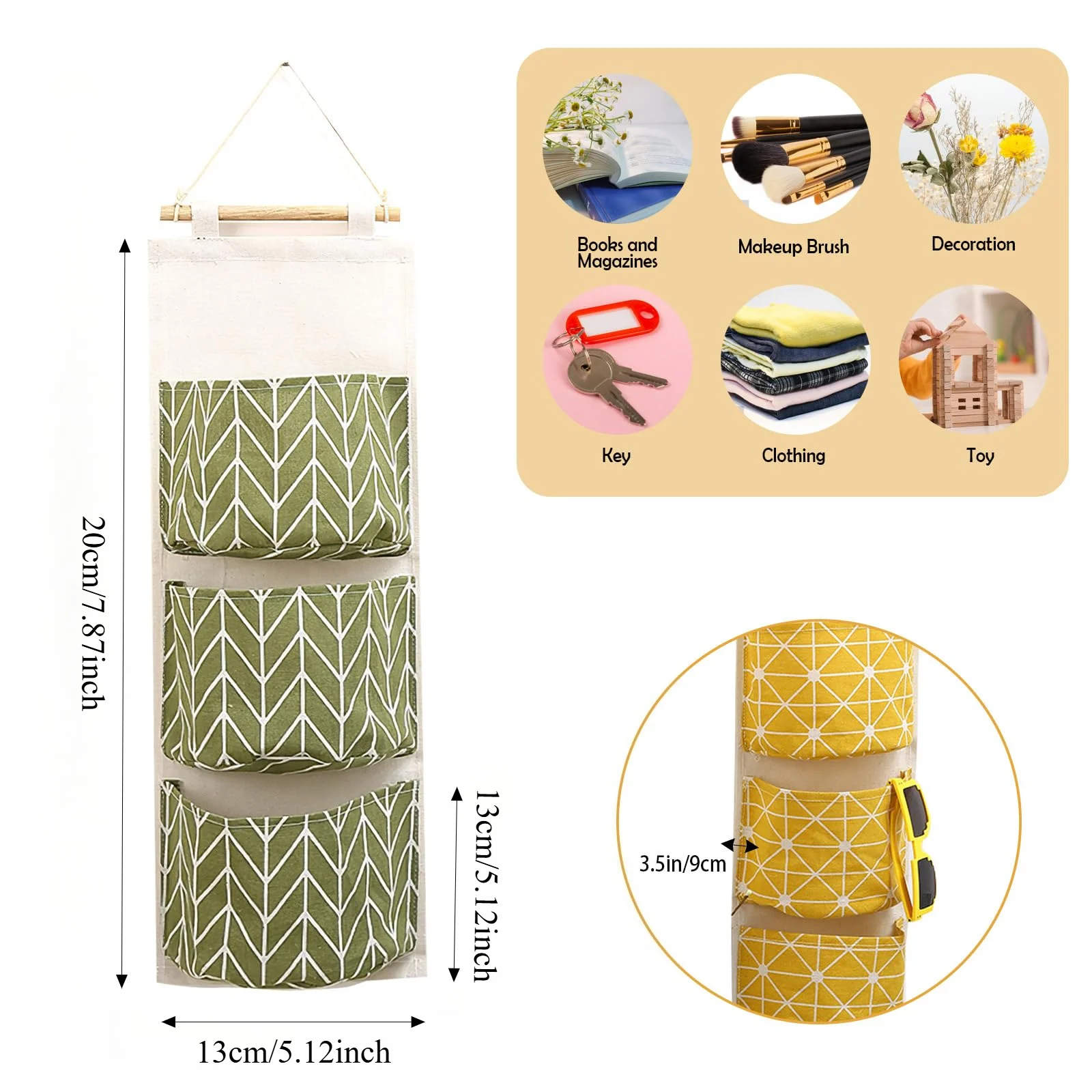 

New Multifunctional Wall Door Hanging Storage Bag-Durable Space Saving Toys Container Home Organizer Pouch Home Storag