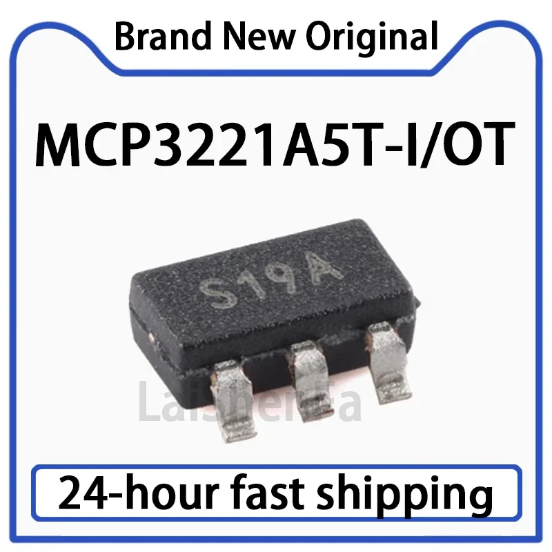1PCS MCP3221A5T-I/OT SOT-23-5 12 Bit Single Channel A/D Converter Chip in Stock