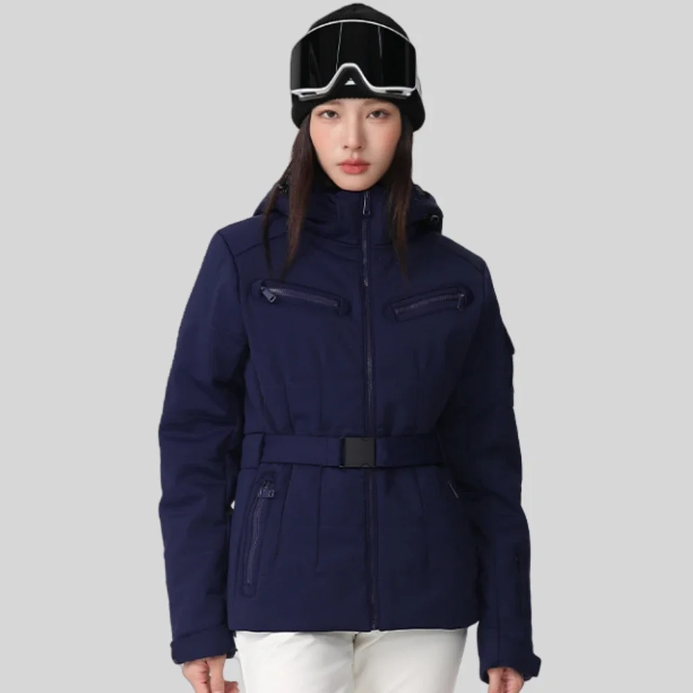 Winter New Slim Skiing Jacket Women Waterproof Breathable Ski Coat Thick Warm Snowboard Tops Cotton Elasticity Snowfield Clothes